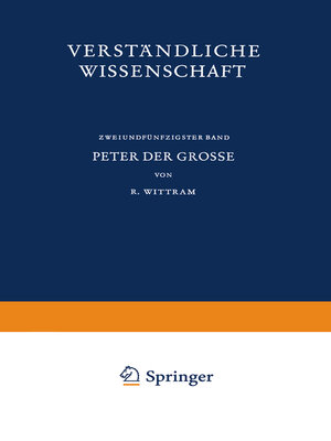cover image of Peter der Grosse